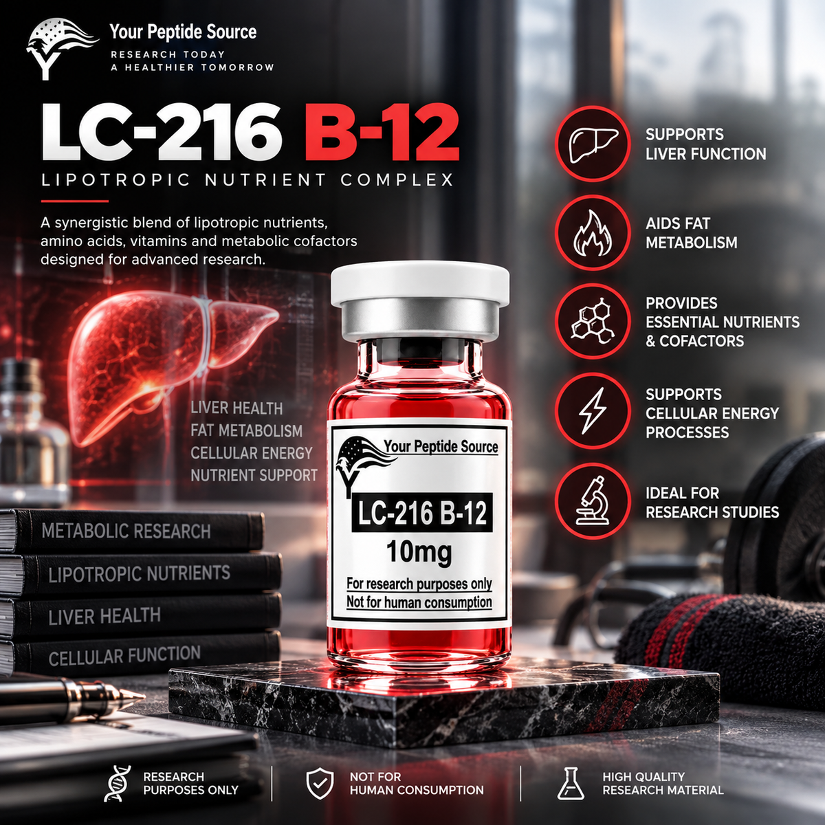 LC-216 B-12 Lipotropic Research Blend | 10mg