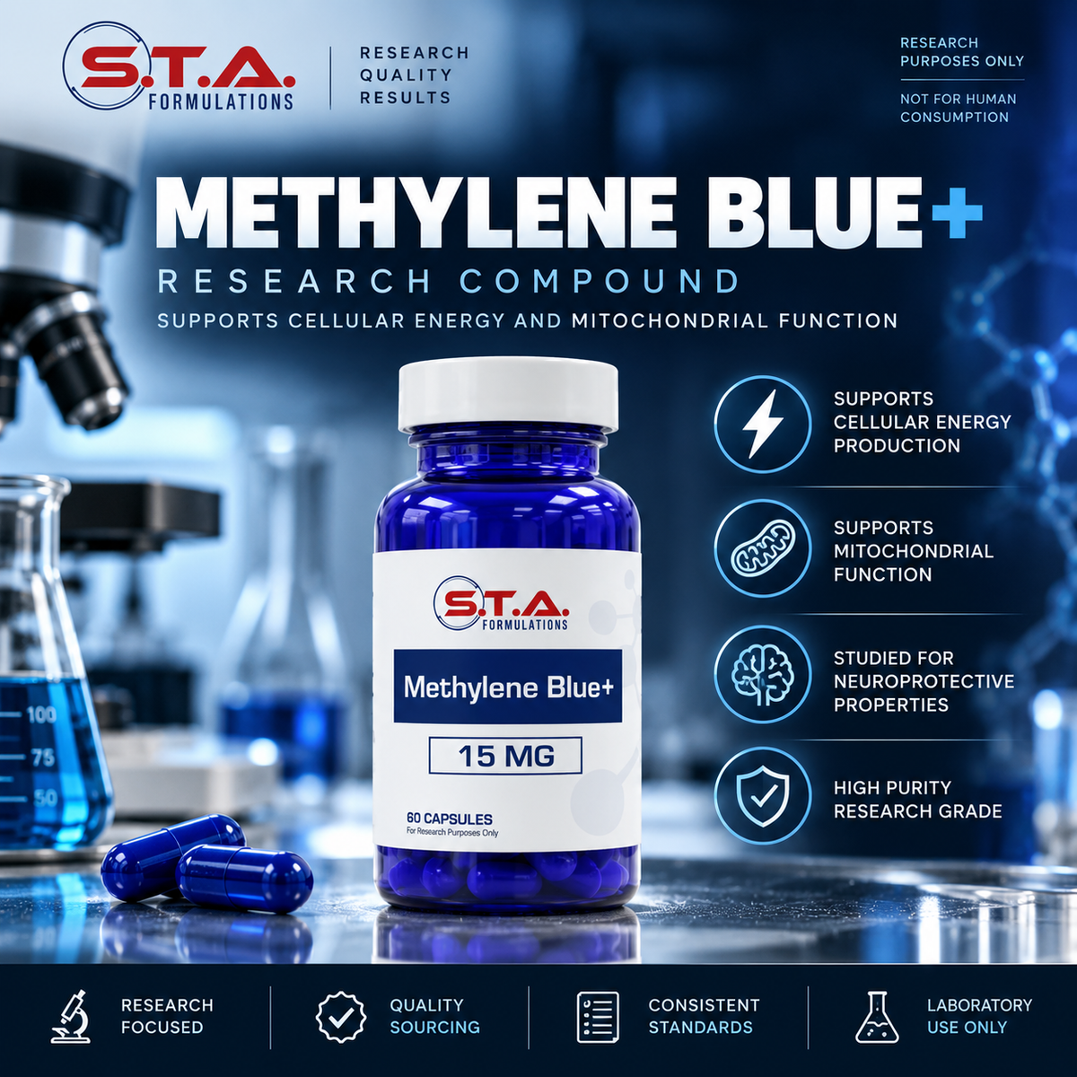 Methylene Blue + by S.T.A. Formulations — 15 MG