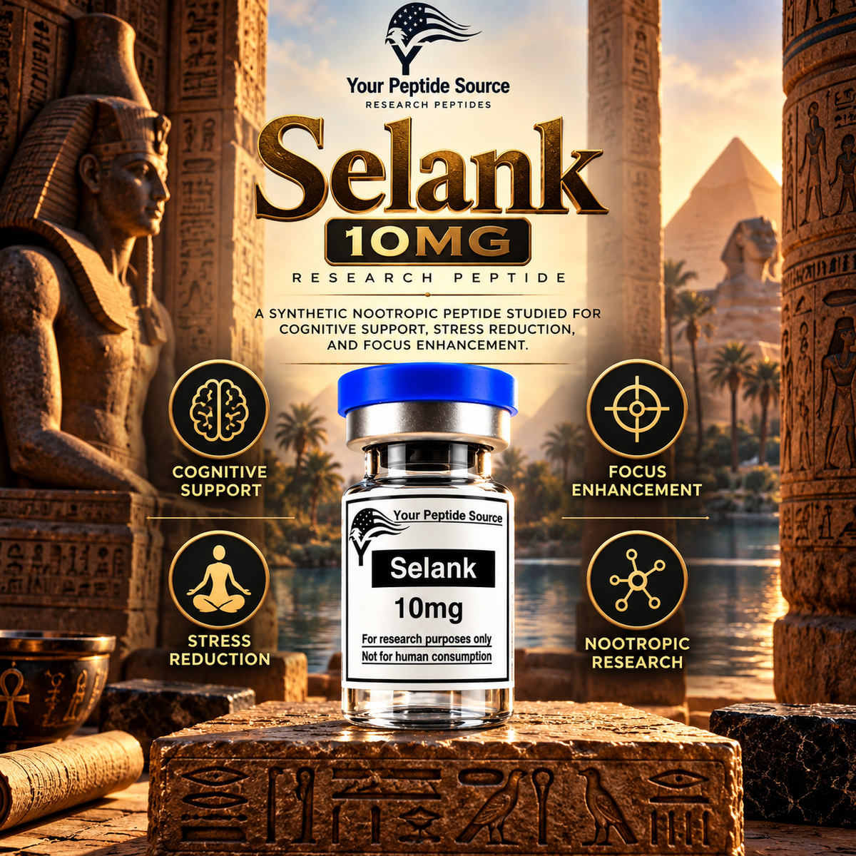 Selank 10mg | Research Peptide