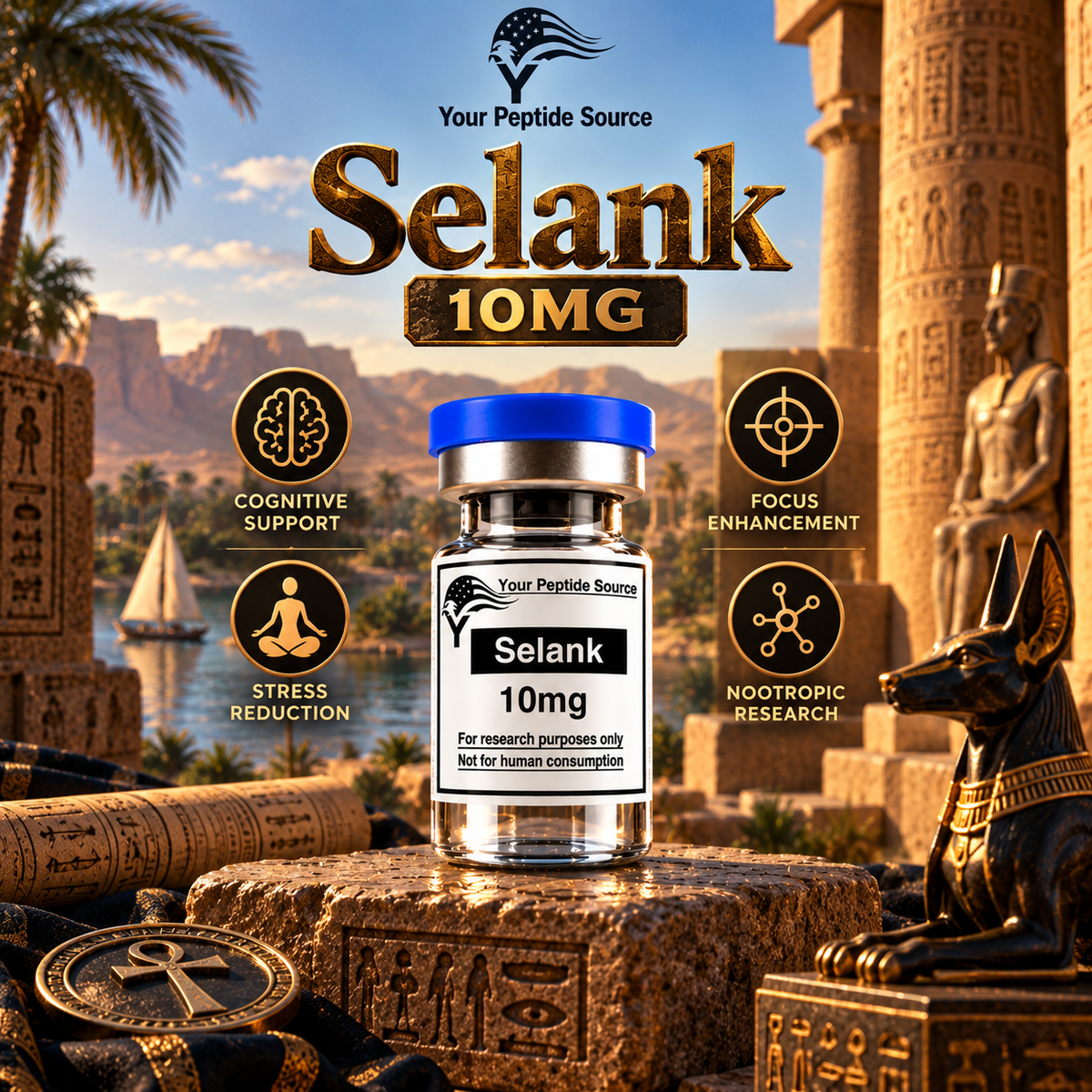 Selank 10mg | Research Peptide
