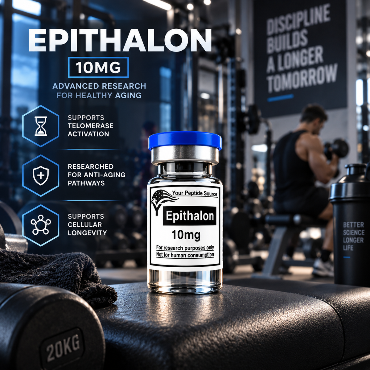 Epithalon 10mg | 50mg Research Peptide