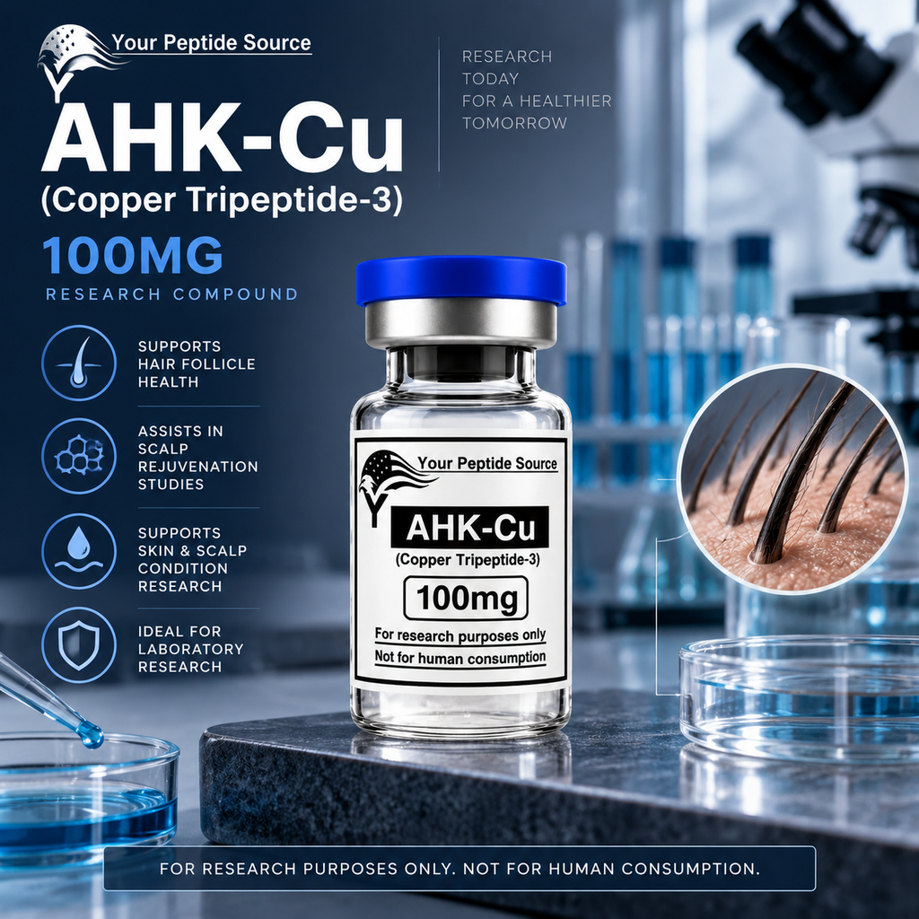 AHK-Cu 100mg | Copper Tripeptide-3 Research Peptide