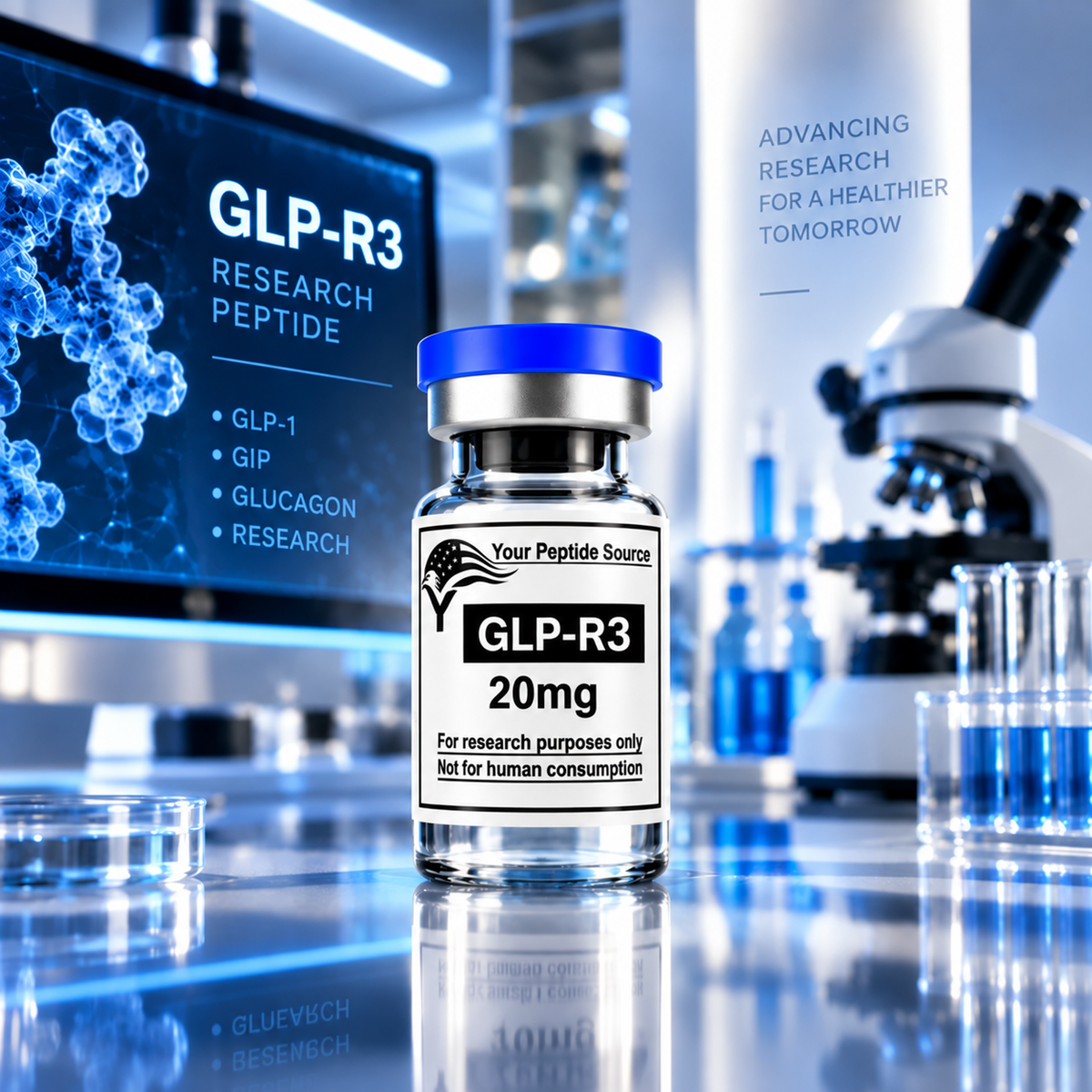 GLP-R3 Research Peptide | 10mg / 20mg / 30mg / 50mg